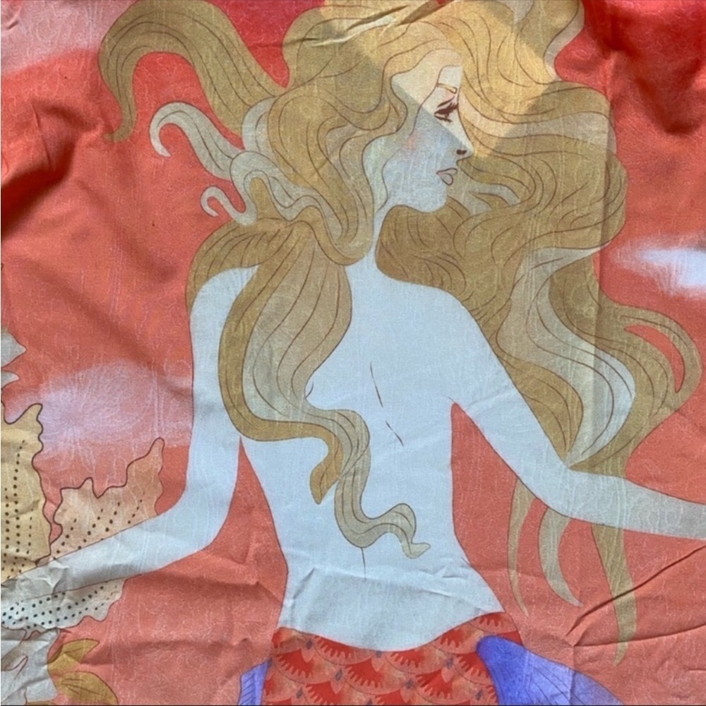 Bohemian Orange Kimono Gypsy Boho Robe - Picture 7 of 9